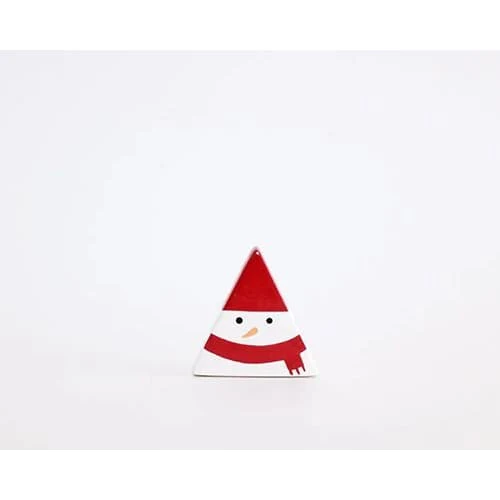 Figurine Bonhomme de Neige Triangulaire de Noël - Image 2