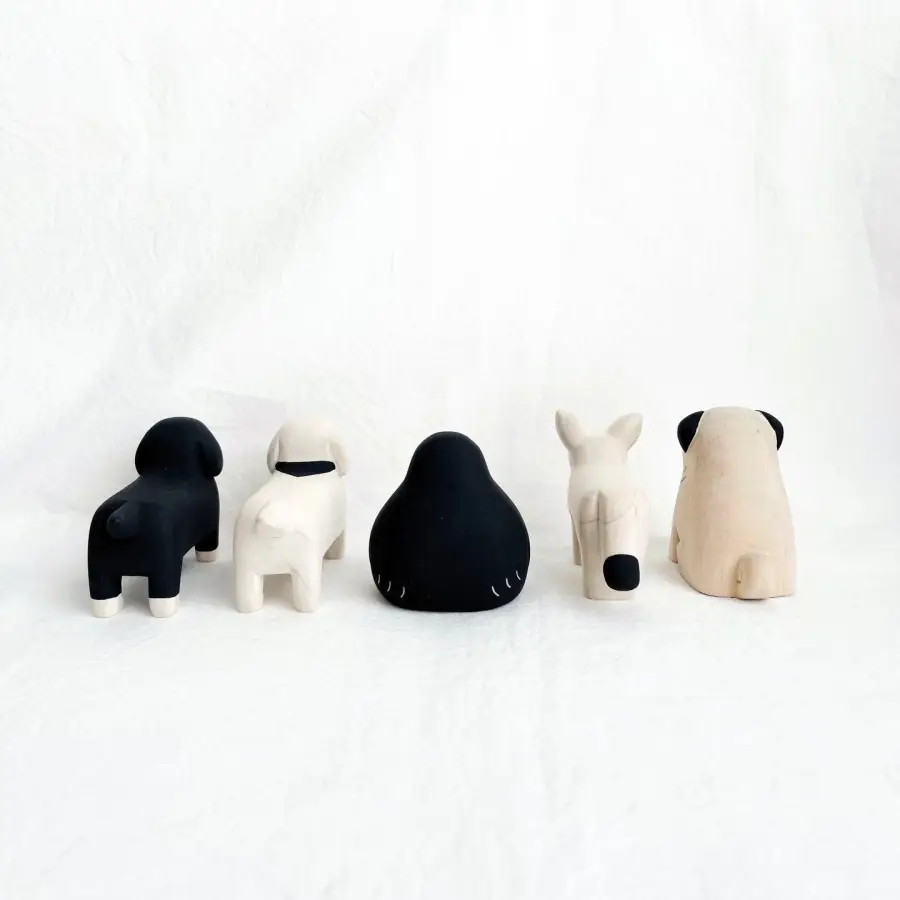 Figurine Chien Carlin en Bois (Copy) - Image 11