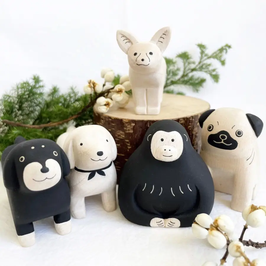Figurine Chien Carlin en Bois (Copy) - Image 12