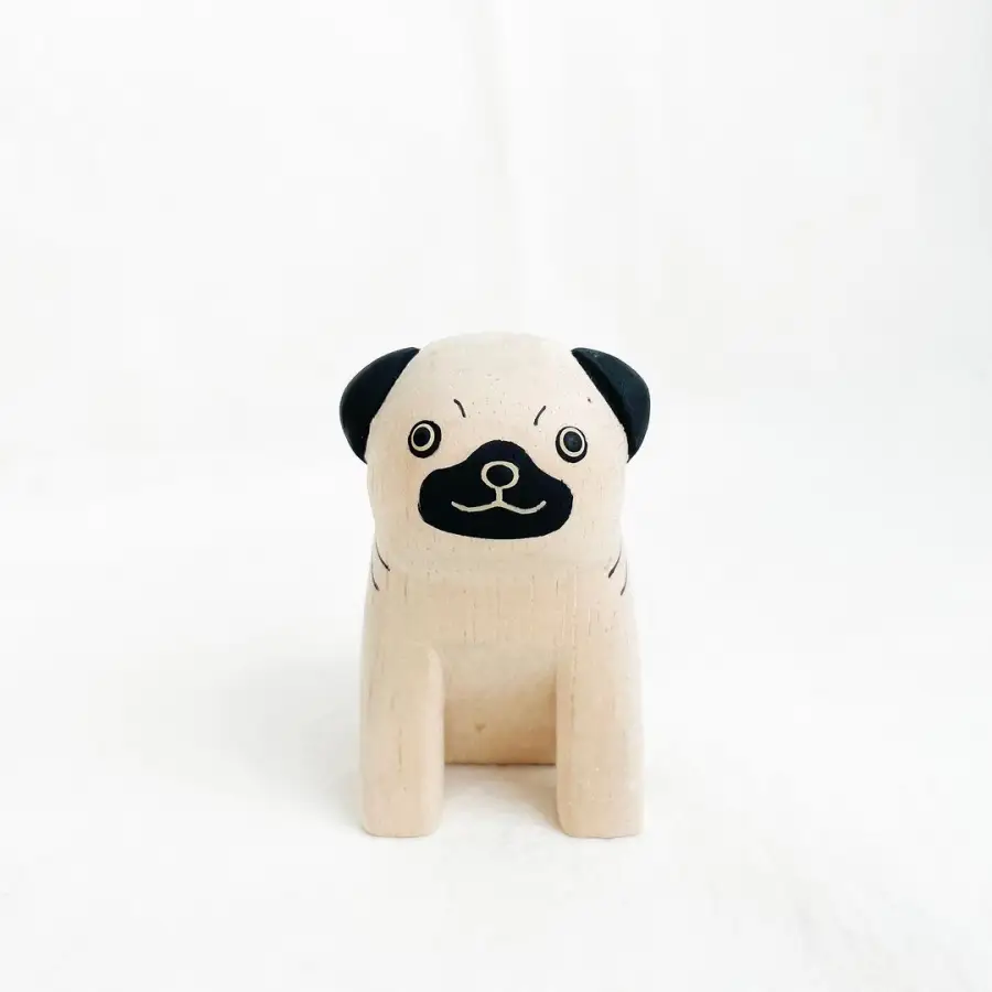 Figurine Chien Carlin en Bois (Copy) - Image 13
