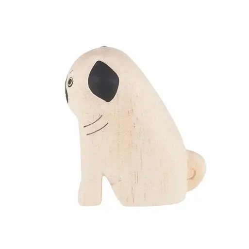 Figurine Chien Carlin en Bois (Copy) - Image 3