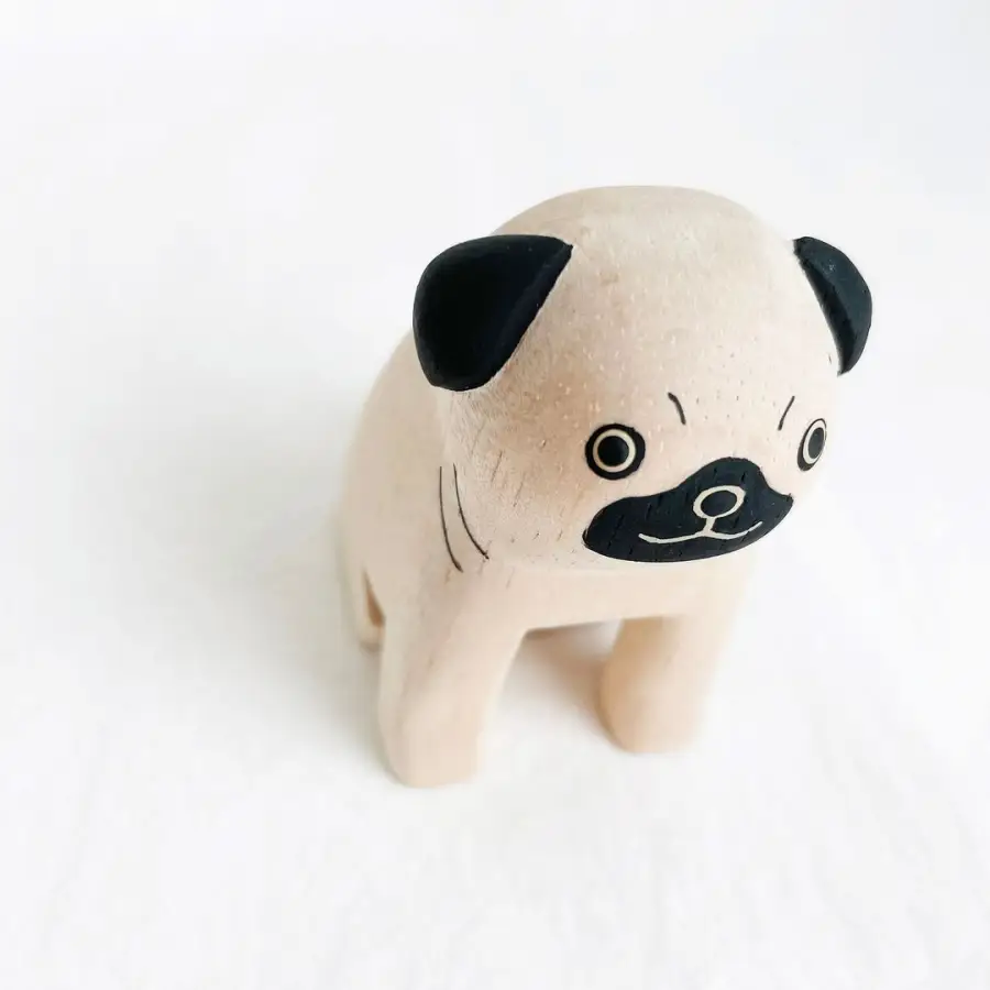 Figurine Chien Carlin en Bois (Copy) - Image 8