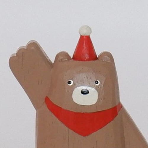 Figurine en bois - Bon amis de Noël - Top-là Ours - Image 5