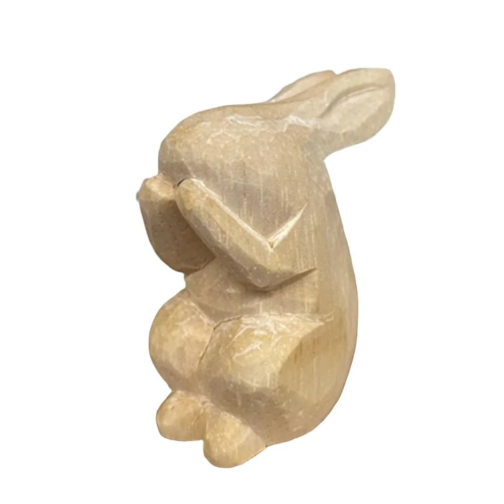 Figurine en bois à personnaliser - Lapin