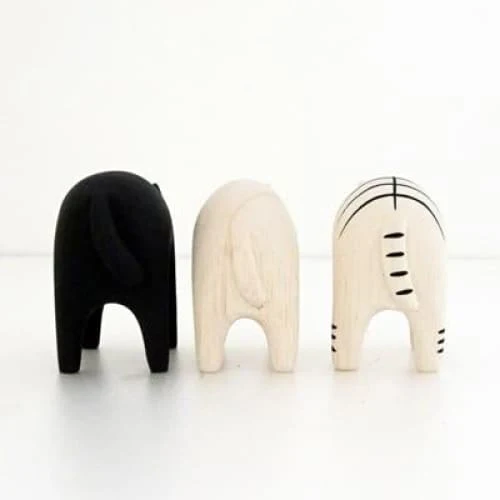 Figurine en bois - Chat tigré - Image 4