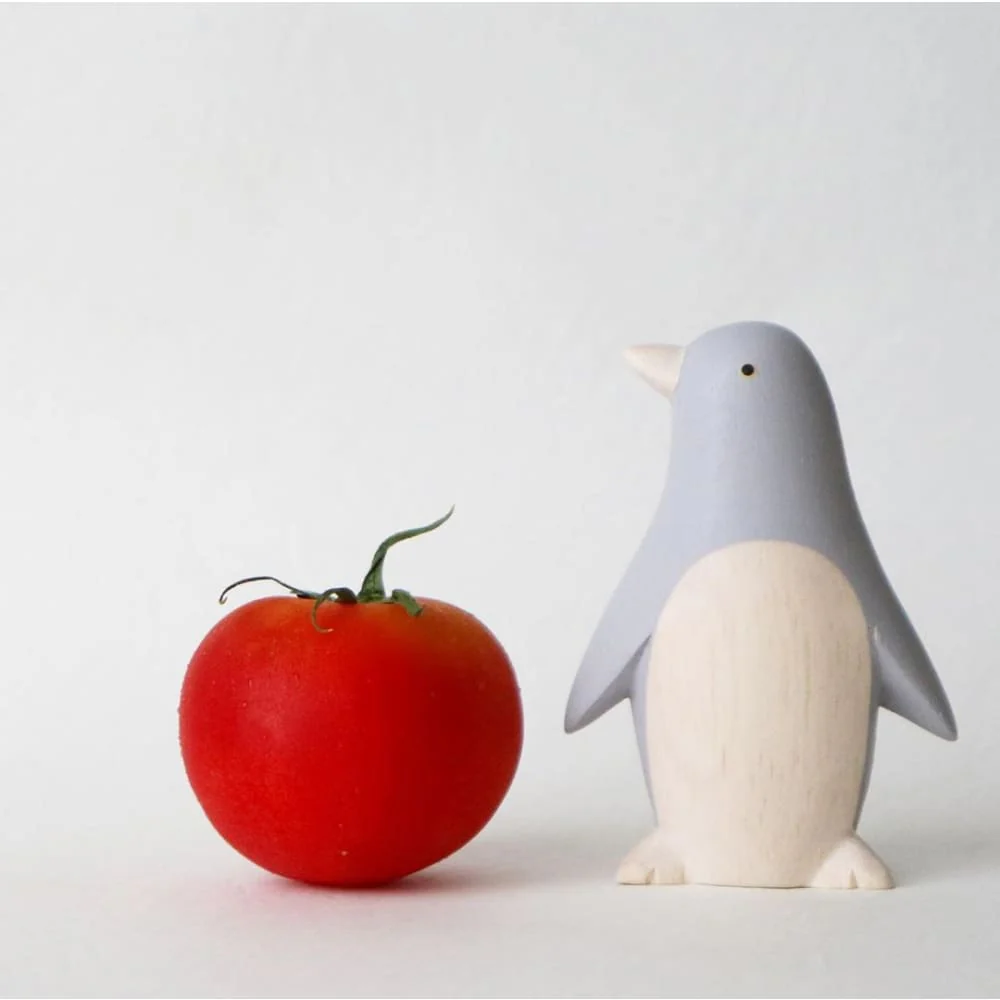 Figurine en bois été - Penguin gris - Image 4