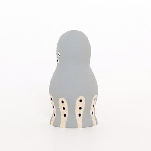 Figurine en bois été - Poulpe gris - Image 4