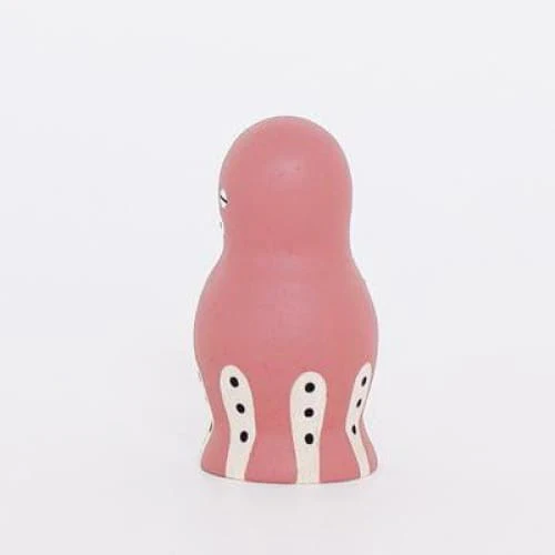 Figurine en bois été - Poulpe rose - Image 4