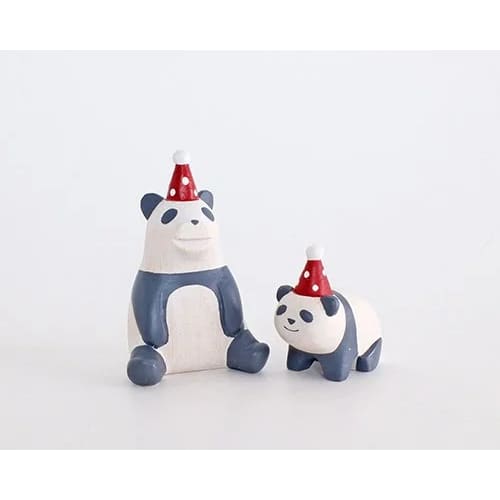 Figurine en Bois - Noël Pole pole - Panda adulte - Image 6
