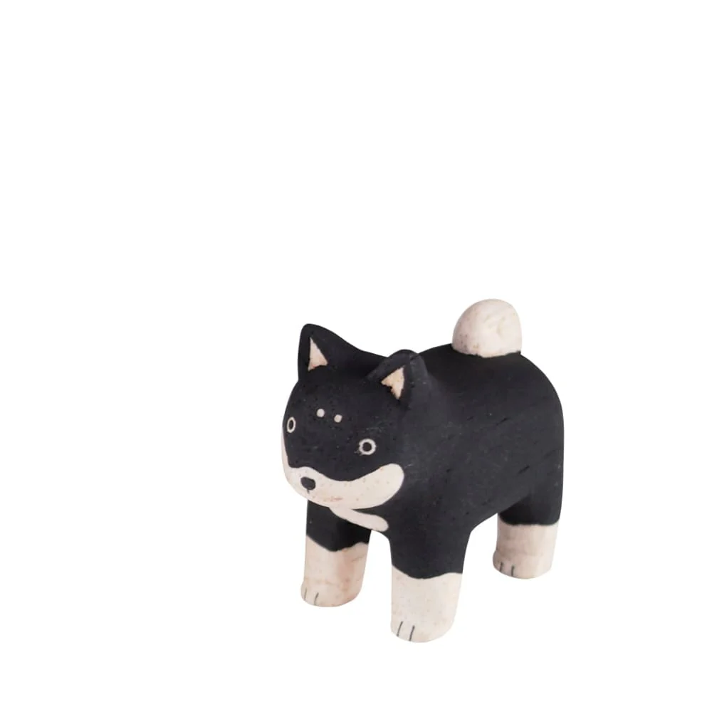 Figurine en bois Oyako - Chiot Shiba inu