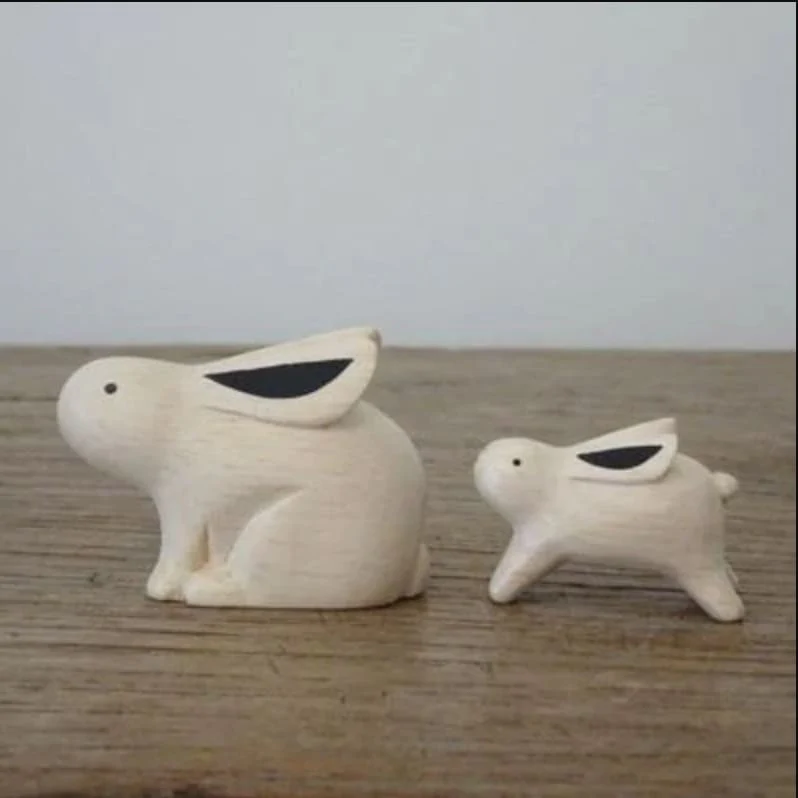 Figurine en bois Oyako - Lapereau - Image 5