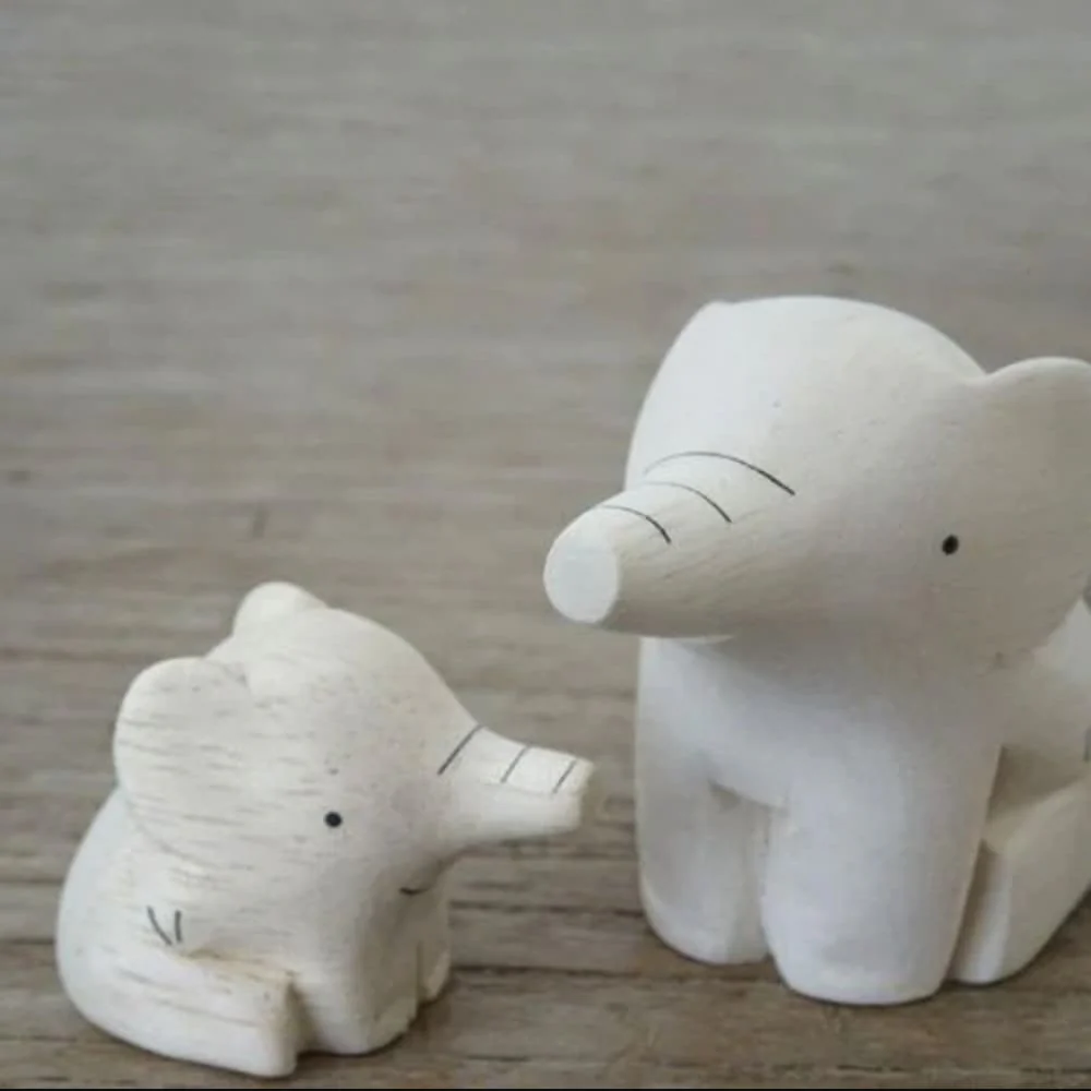 Figurine en bois Oyako - Parent éléphant - Image 5