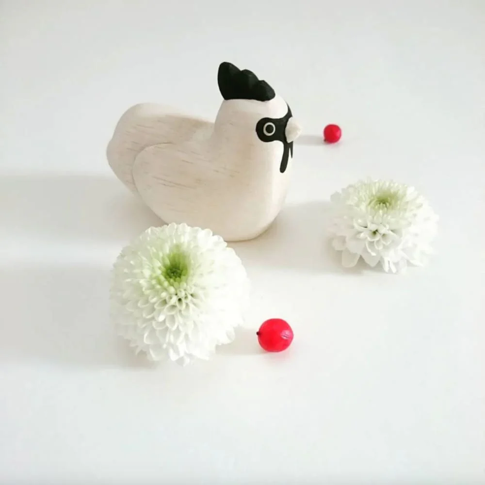 Figurine en bois Oyako - Poule/Poulet - Image 8