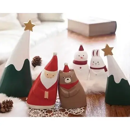 Figurine en bois – Sapin – Collection Noël Nakayoshi L - Image 3