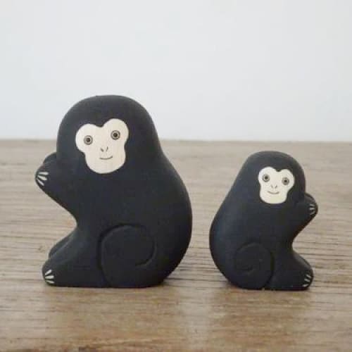 Figurine Enfant Singe en Bois - Image 9