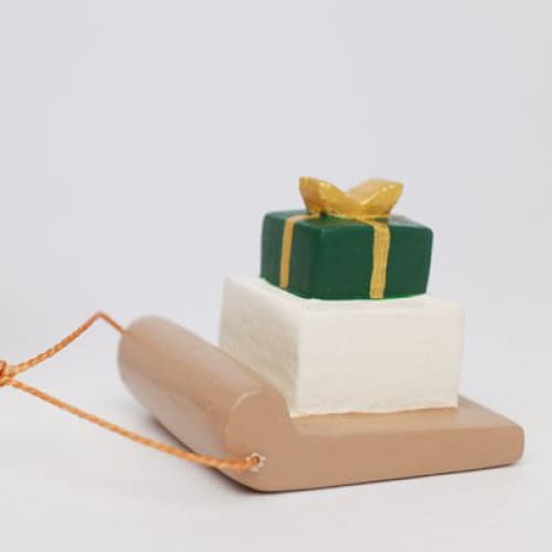 Figurine Lapin de Noël avec Cadeau Bois - Image 4