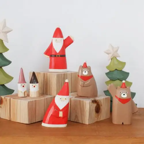 Figurine Ours T-Lab High Touch de Noël en Bois - Image 4