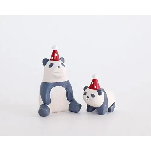 Figurine Panda Adult de Noël - Image 7