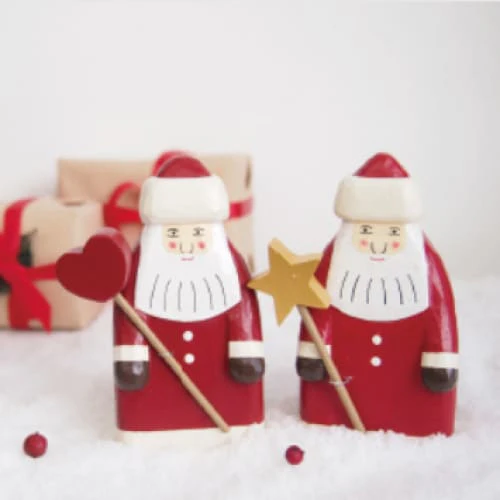Figurine Père Noël Classique de Noël avec Cœur - Image 2