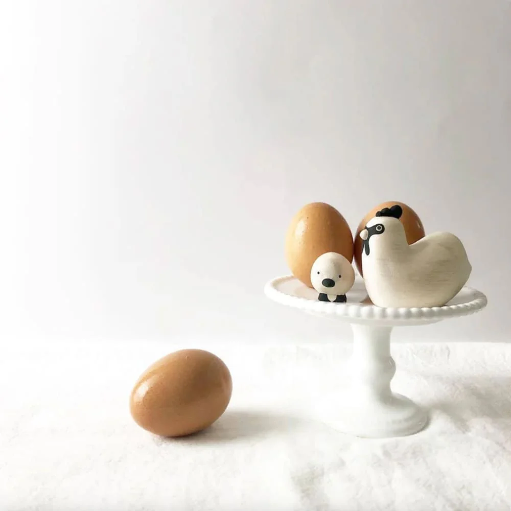 Figurine Poule Enfant en Bois - Image 9