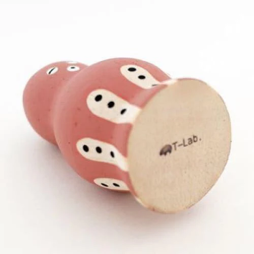 Figurine Poulpe rose en Bois - Image 3