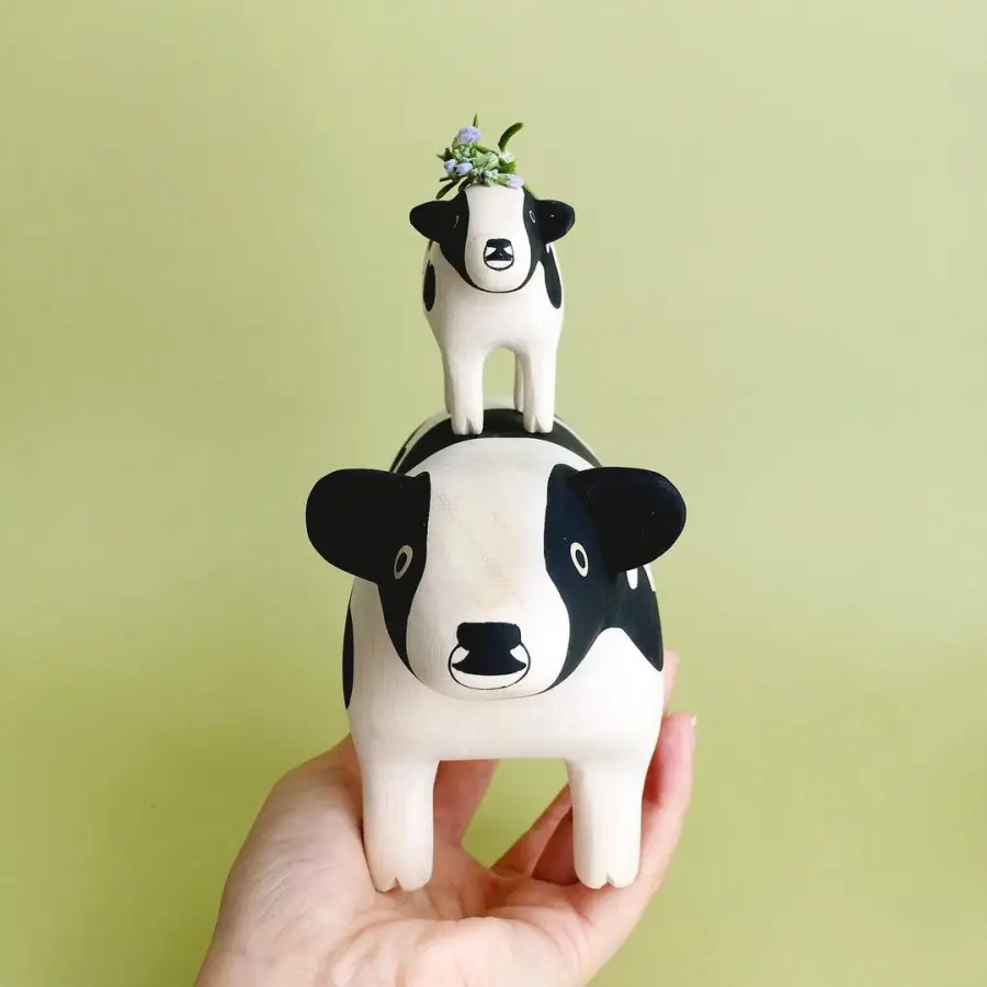 Figurine Vache  Pole Pole Grande Taille - Image 4