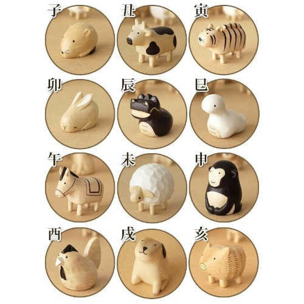 Figurines en bois Eto - Set signes du zodiaque chinois - Image 2