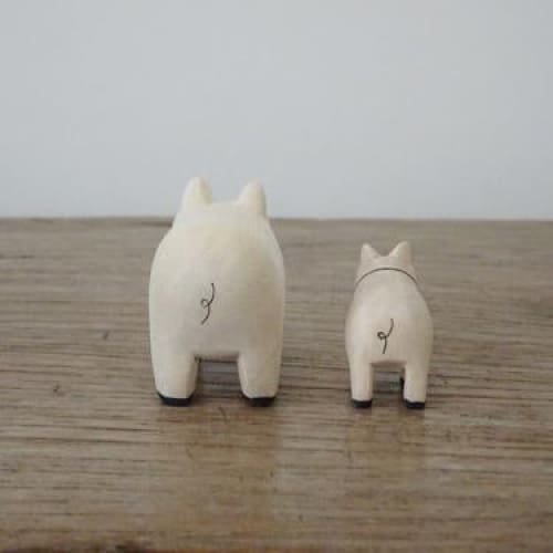 Figurines en bois - Famille cochon - Image 4