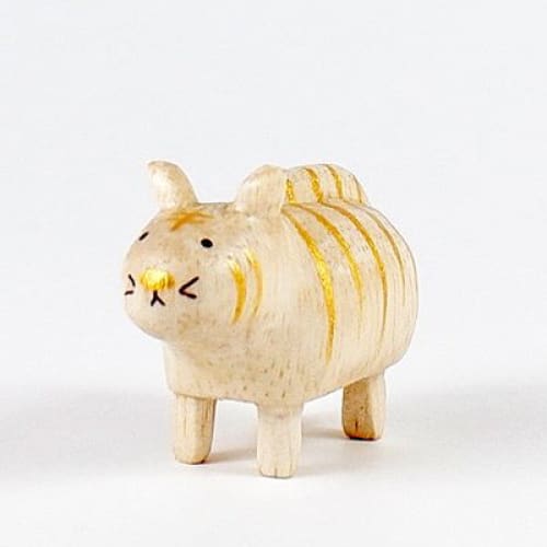 Figurines en bois - Set signes du zodiaque chinois - Or - Image 23