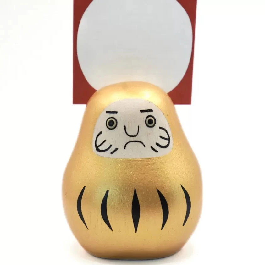Daruma Engimon Or en Bois - Image 5