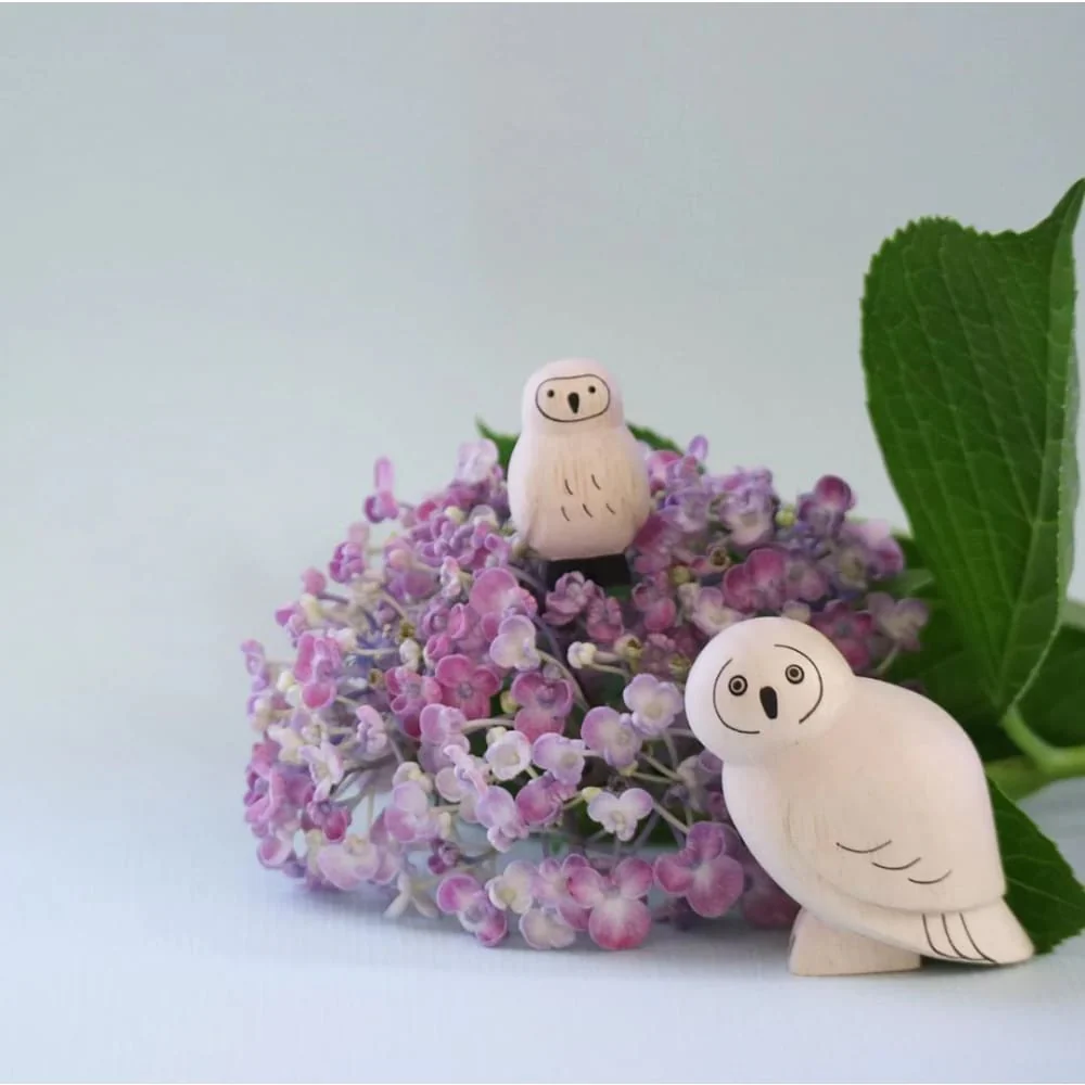 Figurine Chouette en Bois - Image 3